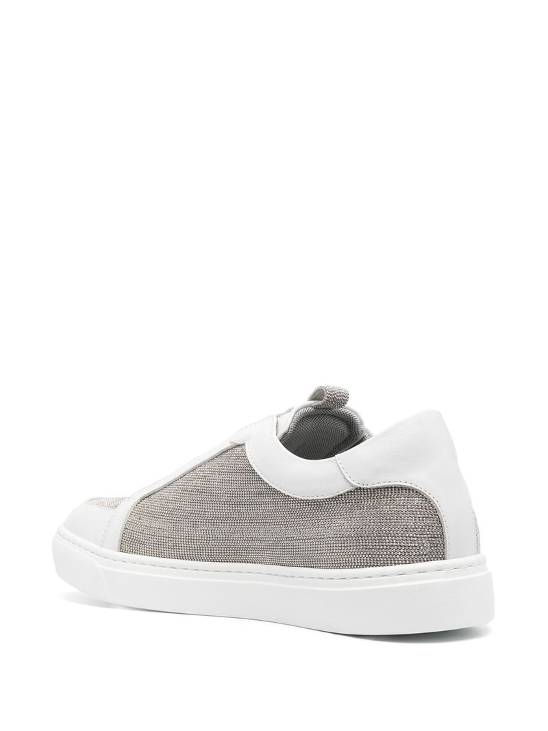 two-tone panelled lace-up sneakers 3