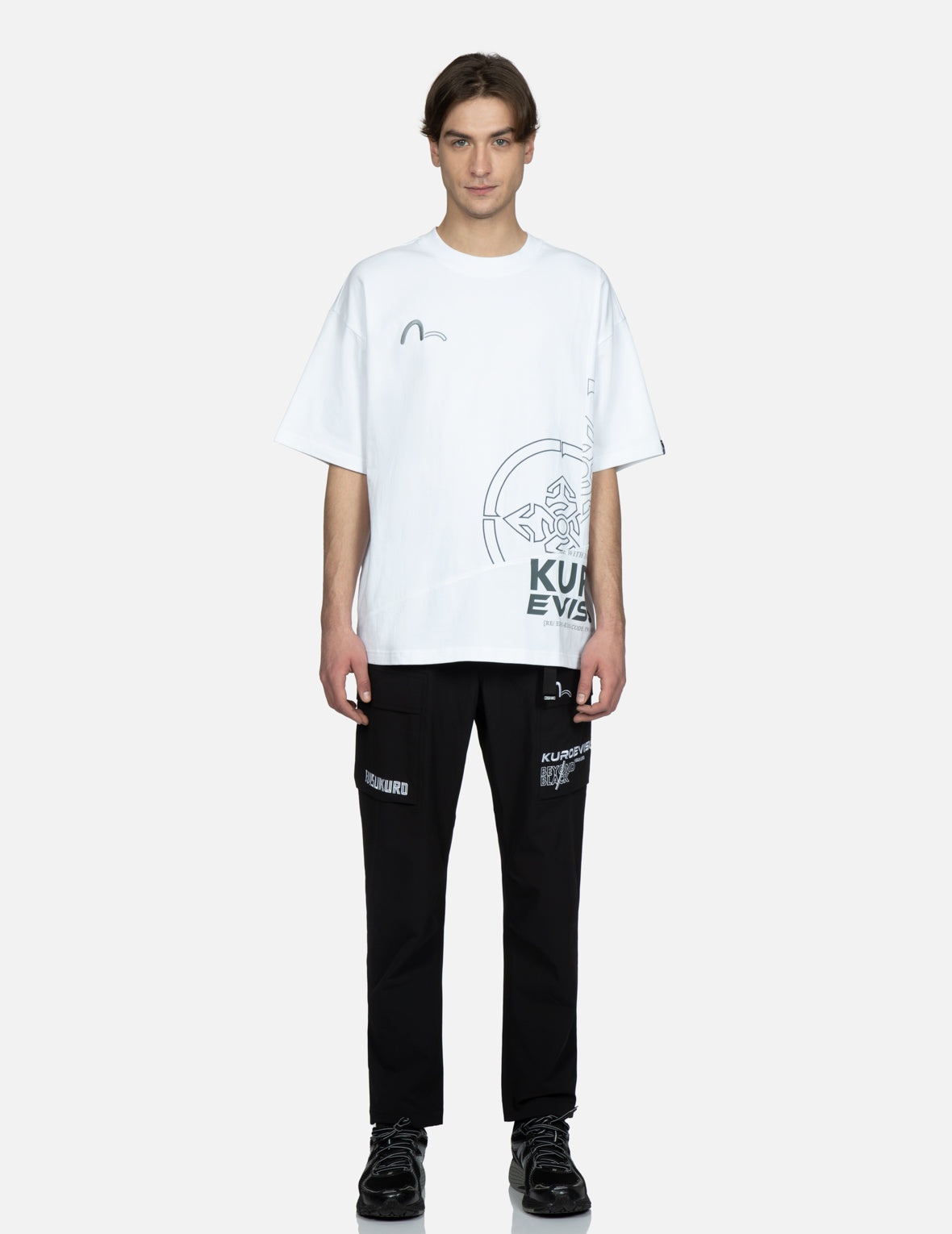 Logo Embroidery Slim Fit Cargo Pants - 5