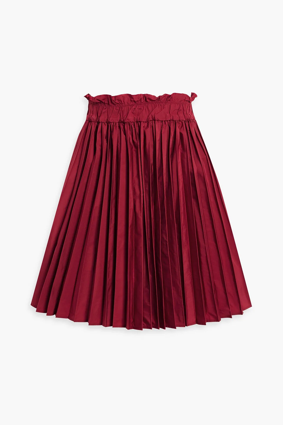 Pleated taffeta mini skirt - 1