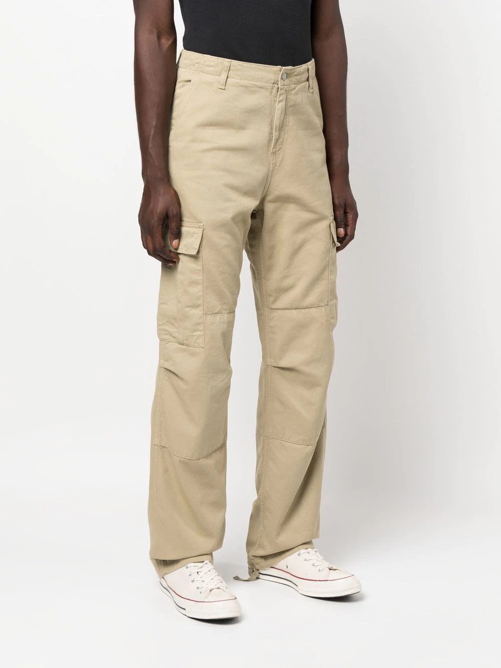 straight-leg cargo trousers - 3