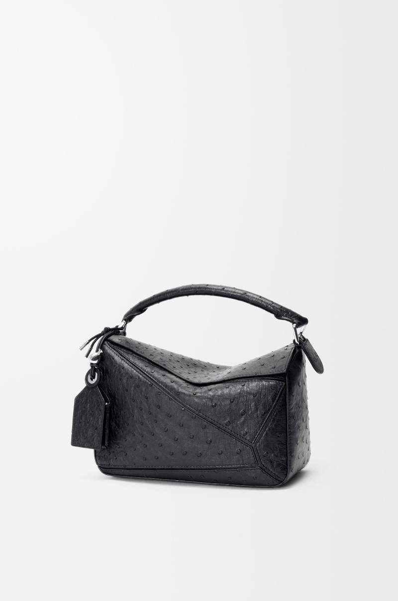 Small Featherlight Puzzle bag in ostrich 1