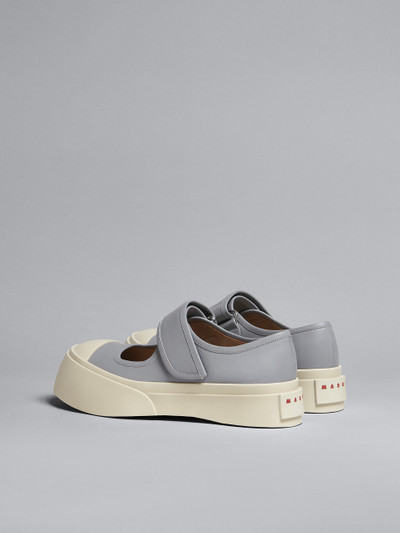 Marni GREY LEATHER MARY JANE SNEAKER outlook