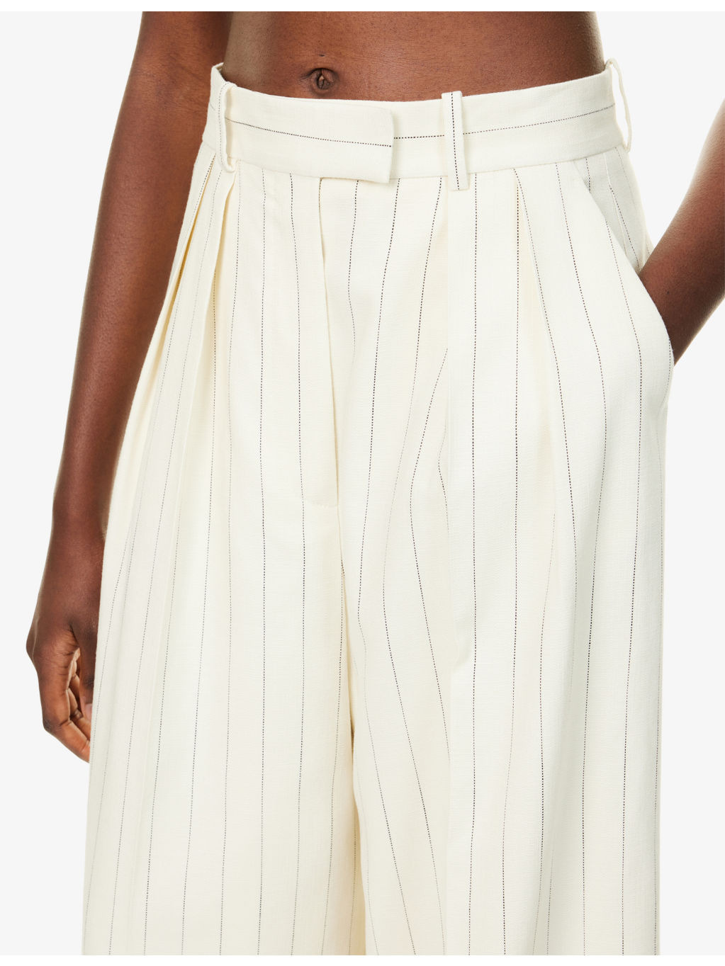 Lou Striped Stretch-Woven Trousers - 5