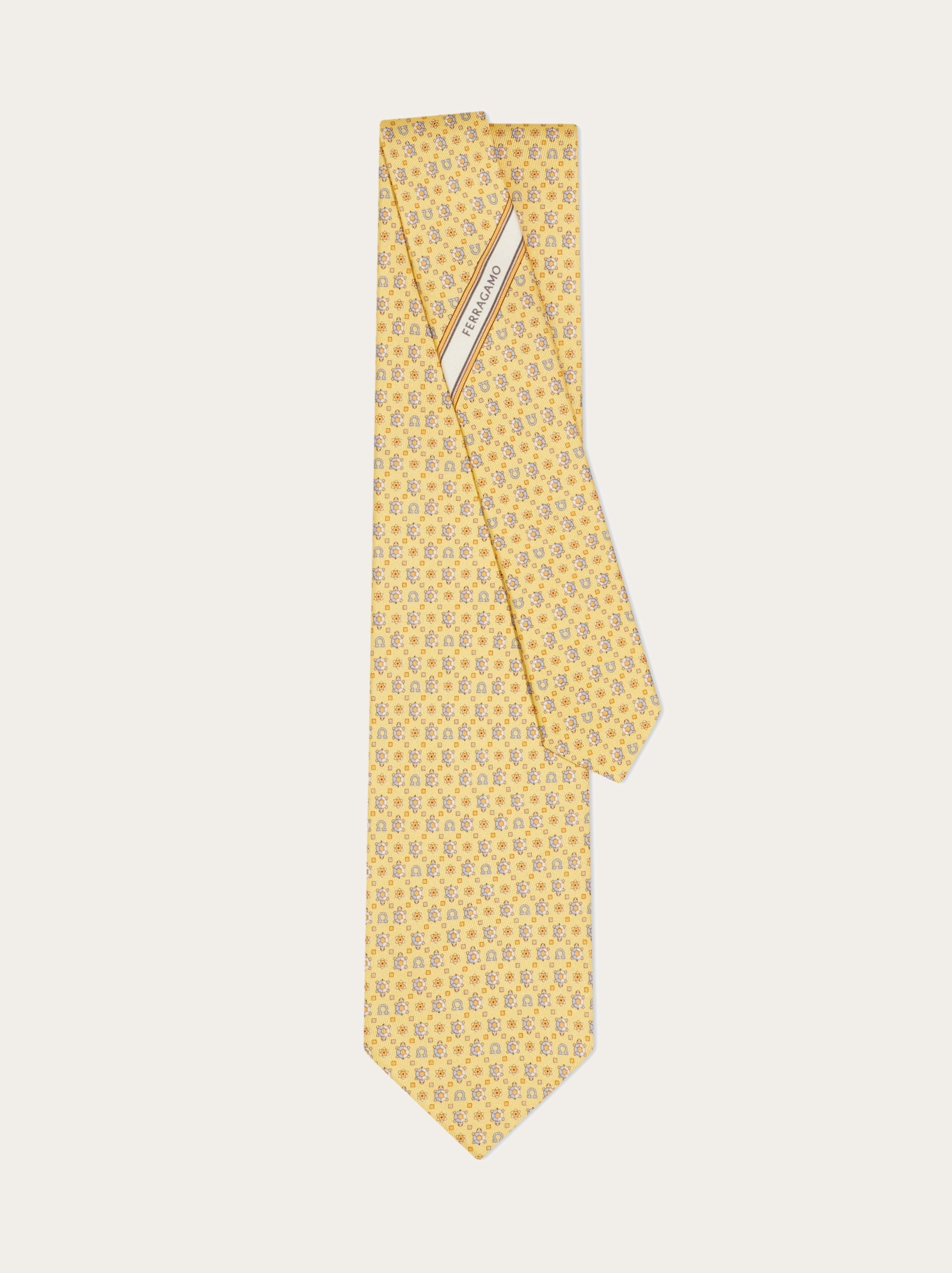 Turtle print silk tie - 3