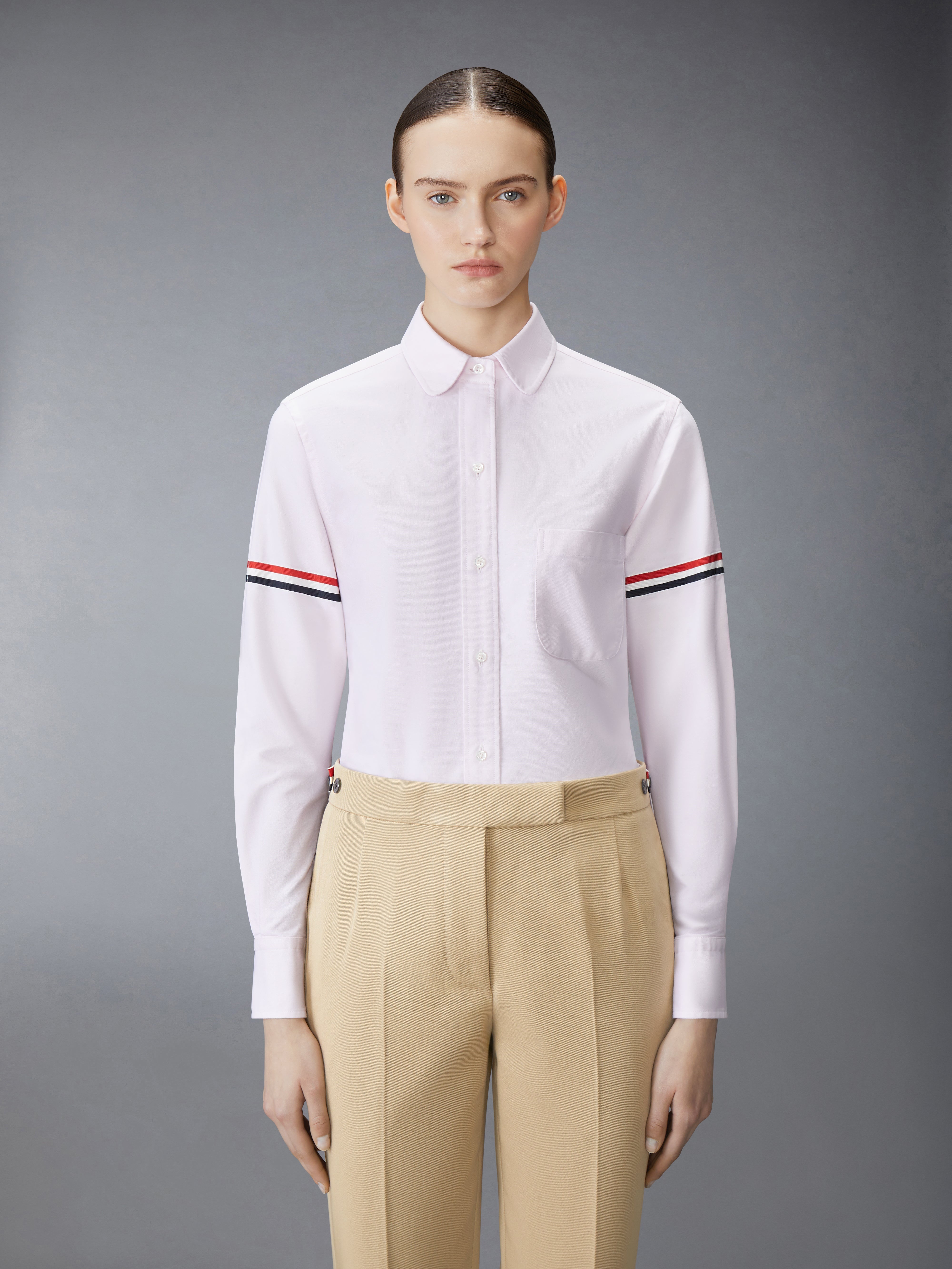 OXFORD ARMBAND CLASSIC ROUND COLLAR SHIRT - 2