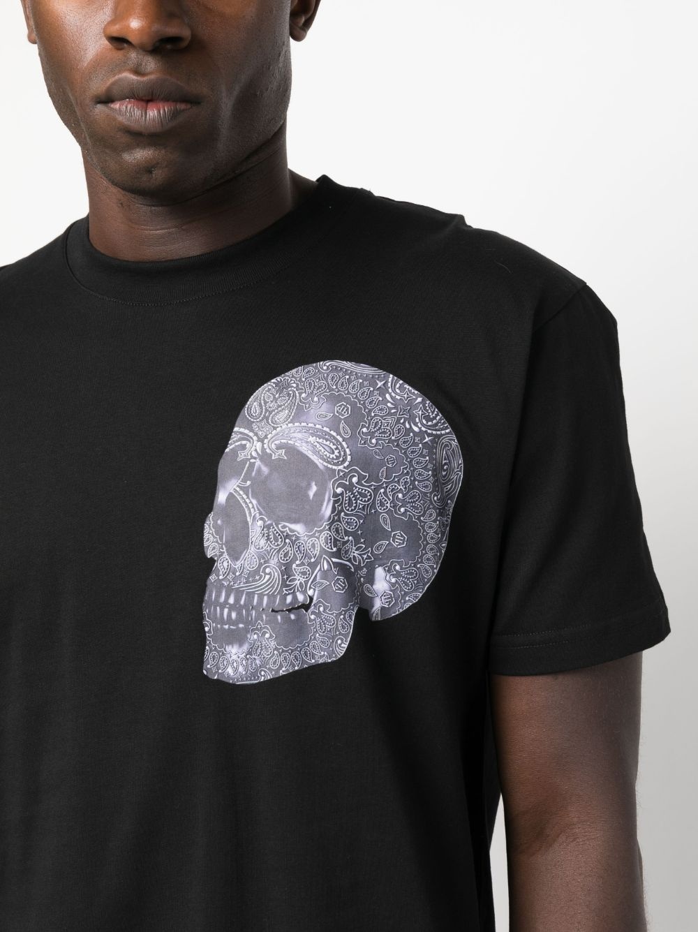 skull-print cotton T-shirt - 5