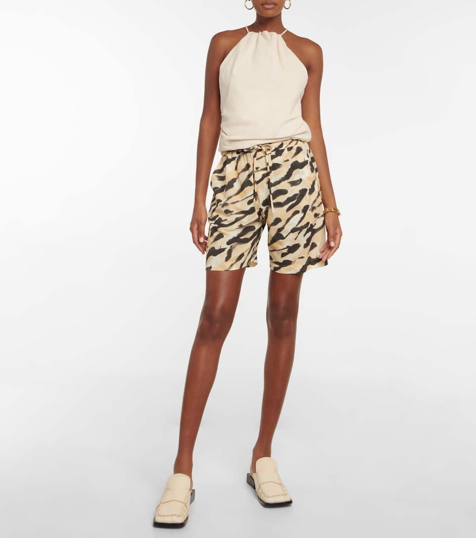 High-rise printed shorts - 2