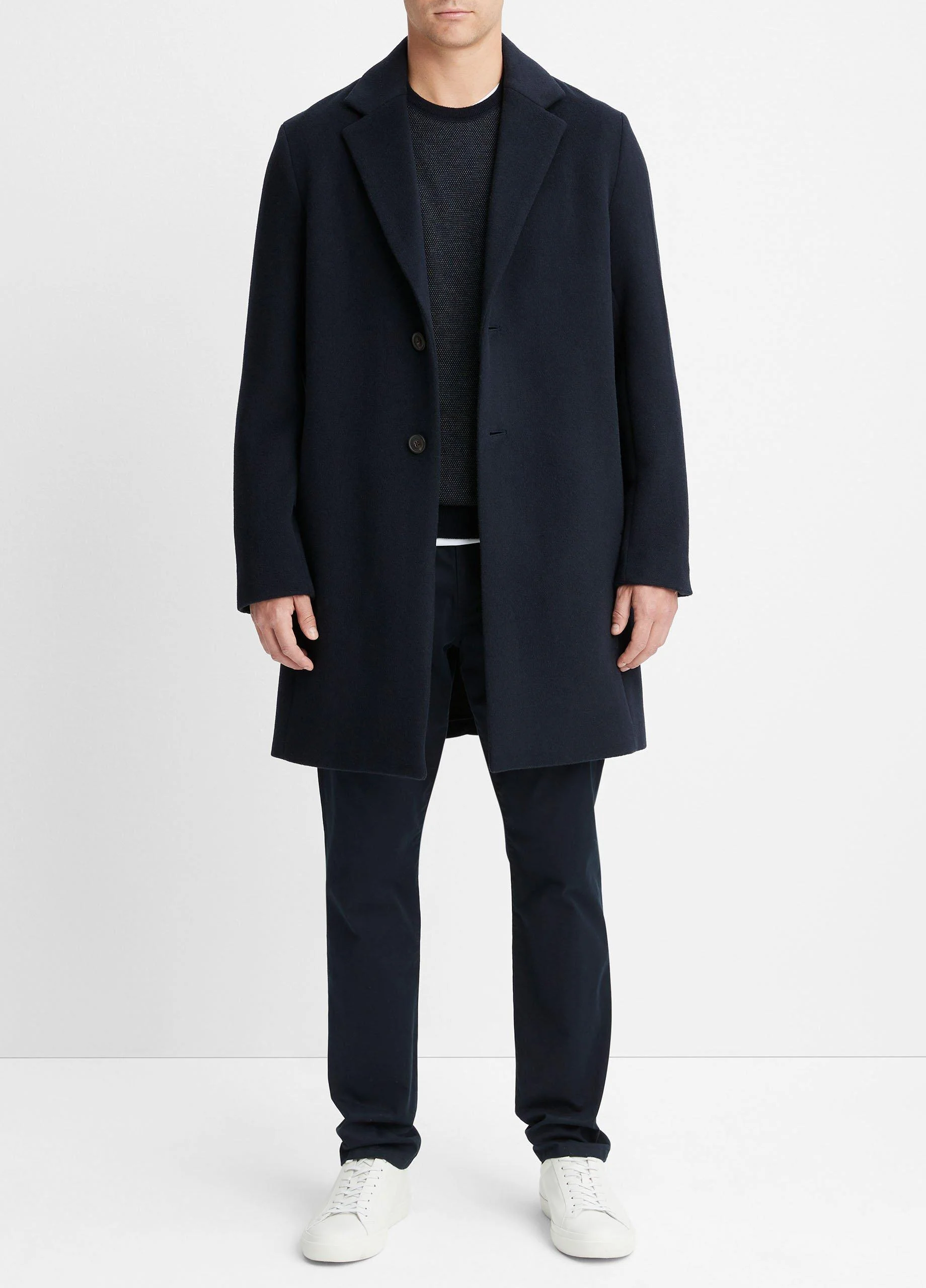 Classic Italian Wool-Blend Coat - 1