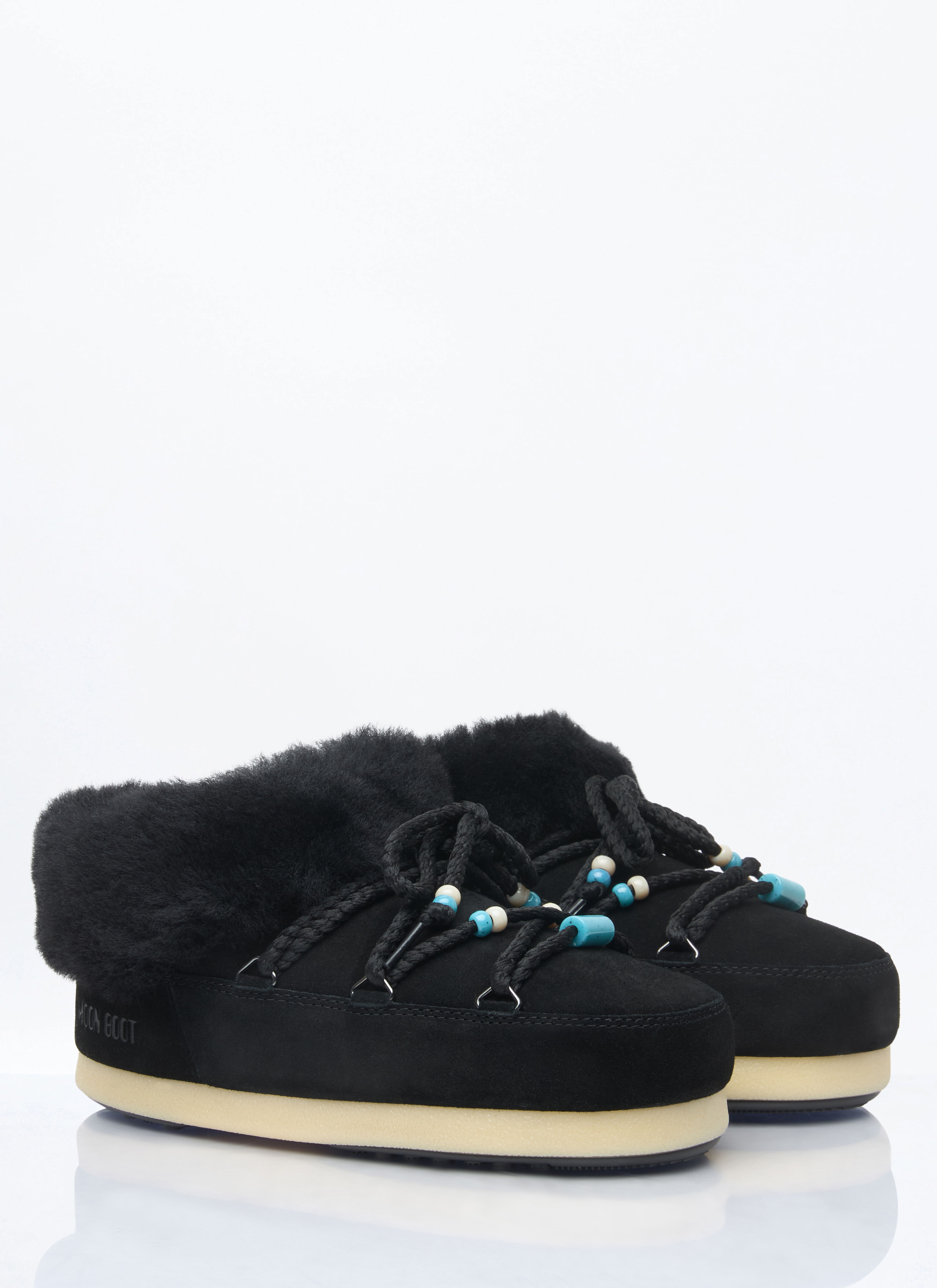 Beads Suede Mules - 3