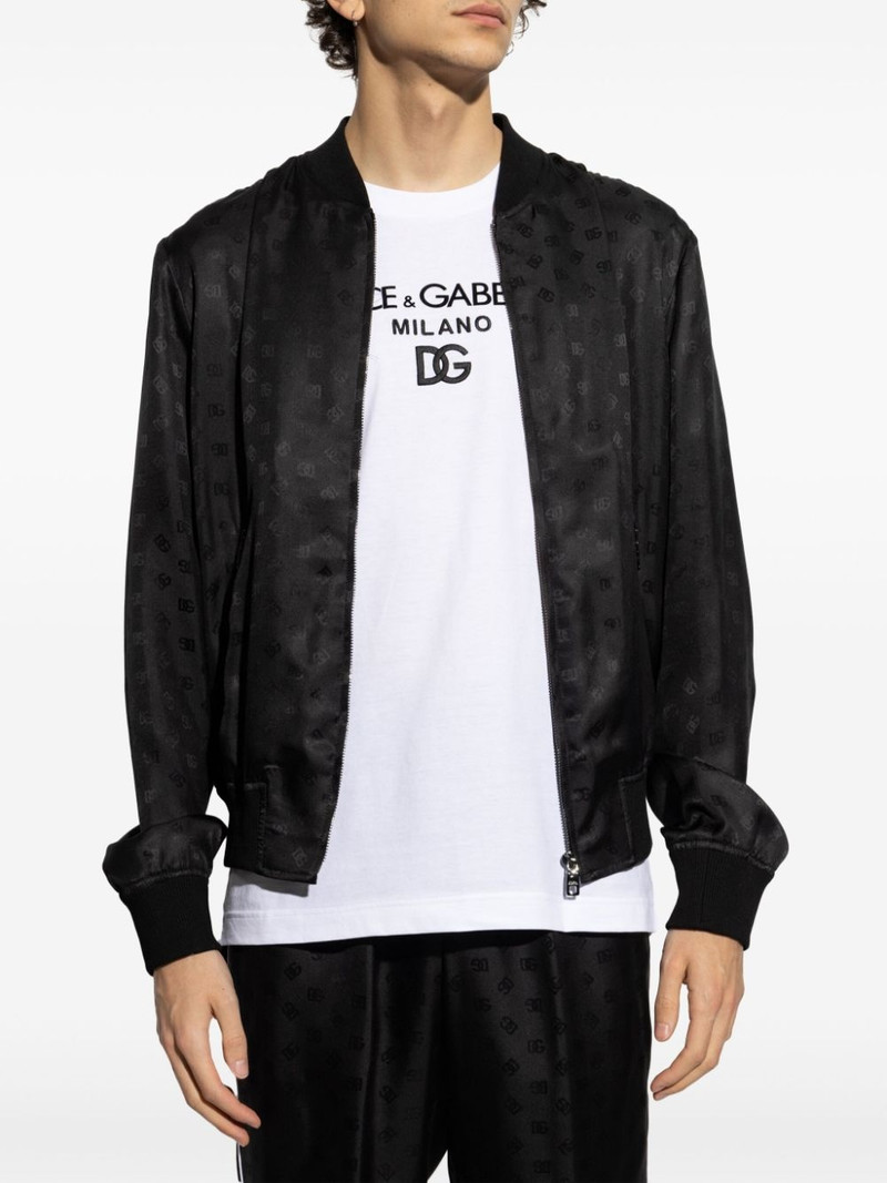 logo-print bomber jacket 3