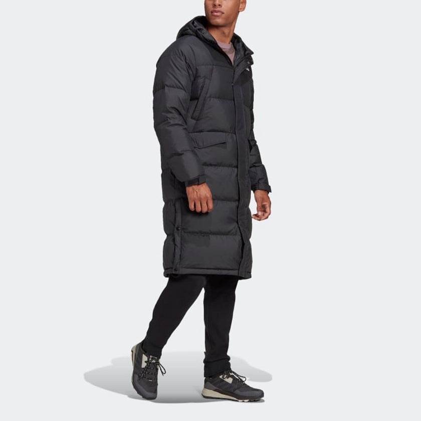 adidas 3-Stripes Long Down Parka 'Black' GK0664 - 6