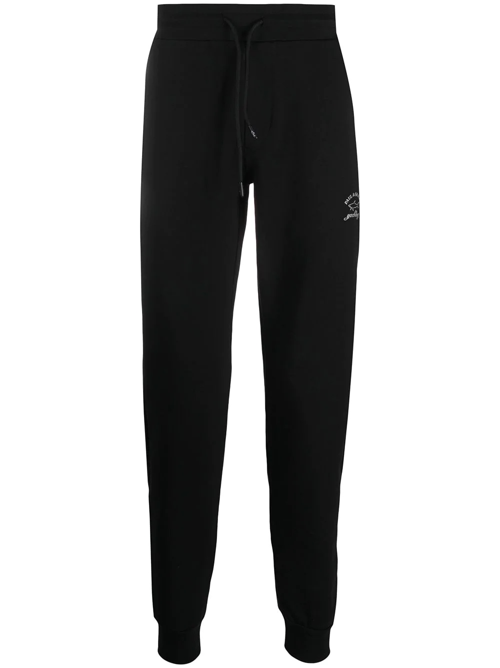 drawstring waist track pants - 1