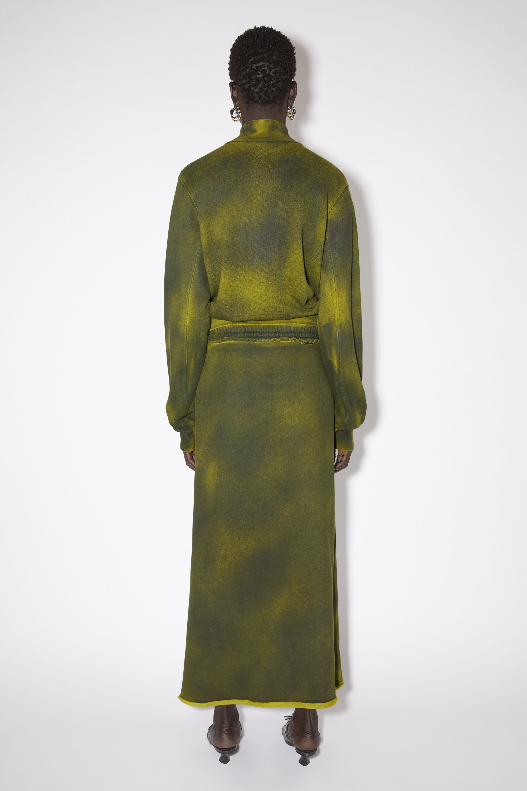Dyed fleece skirt - Acid yellow - 3