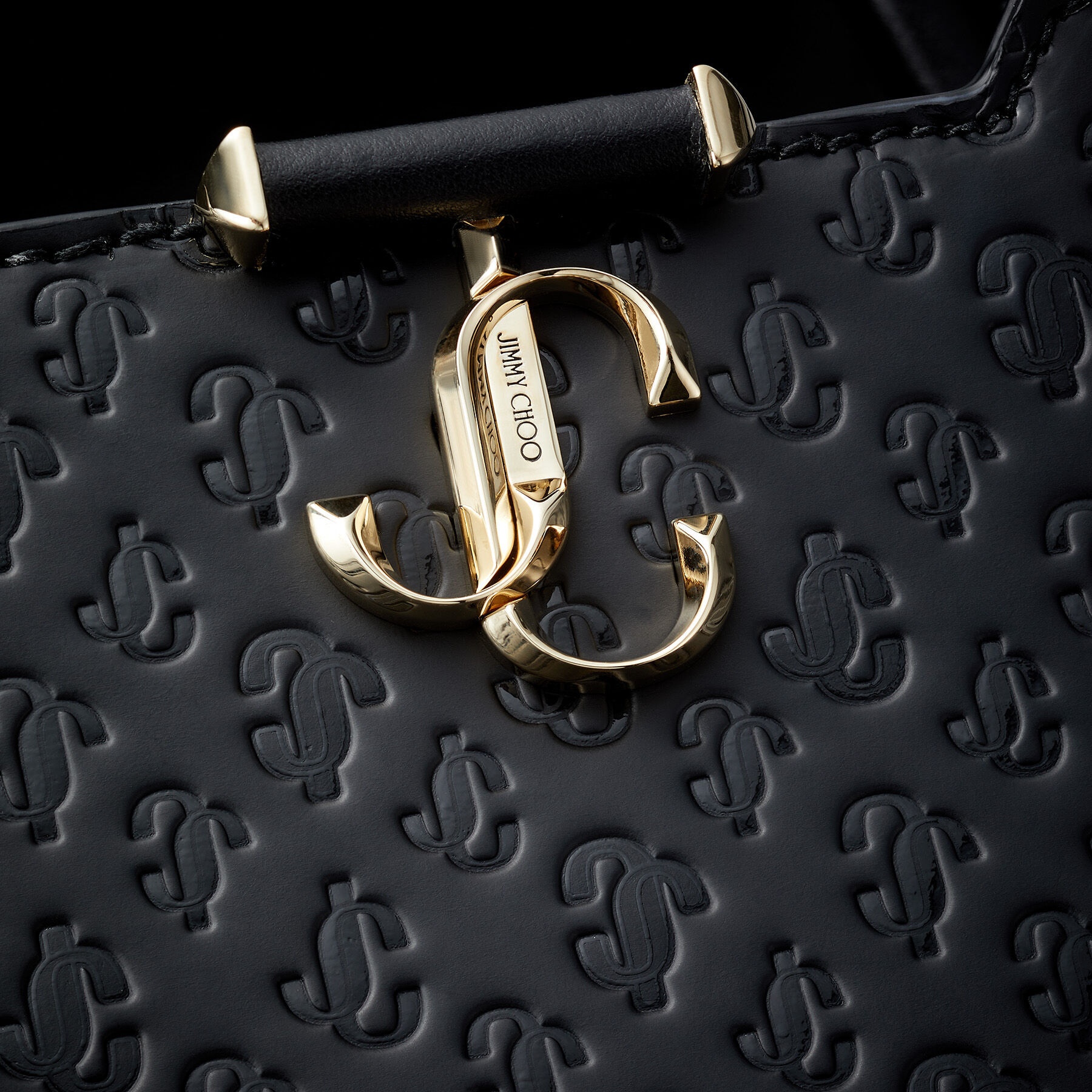 Varenne Top Handle M
Black JC Monogram Print and Leather Top Handle Bag - 4