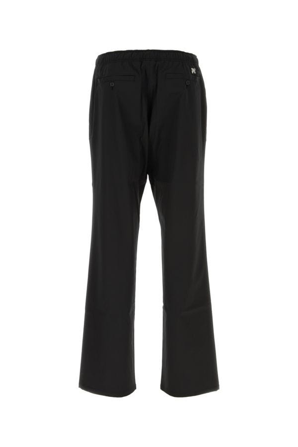 Black stretch polyester blend pant - 2