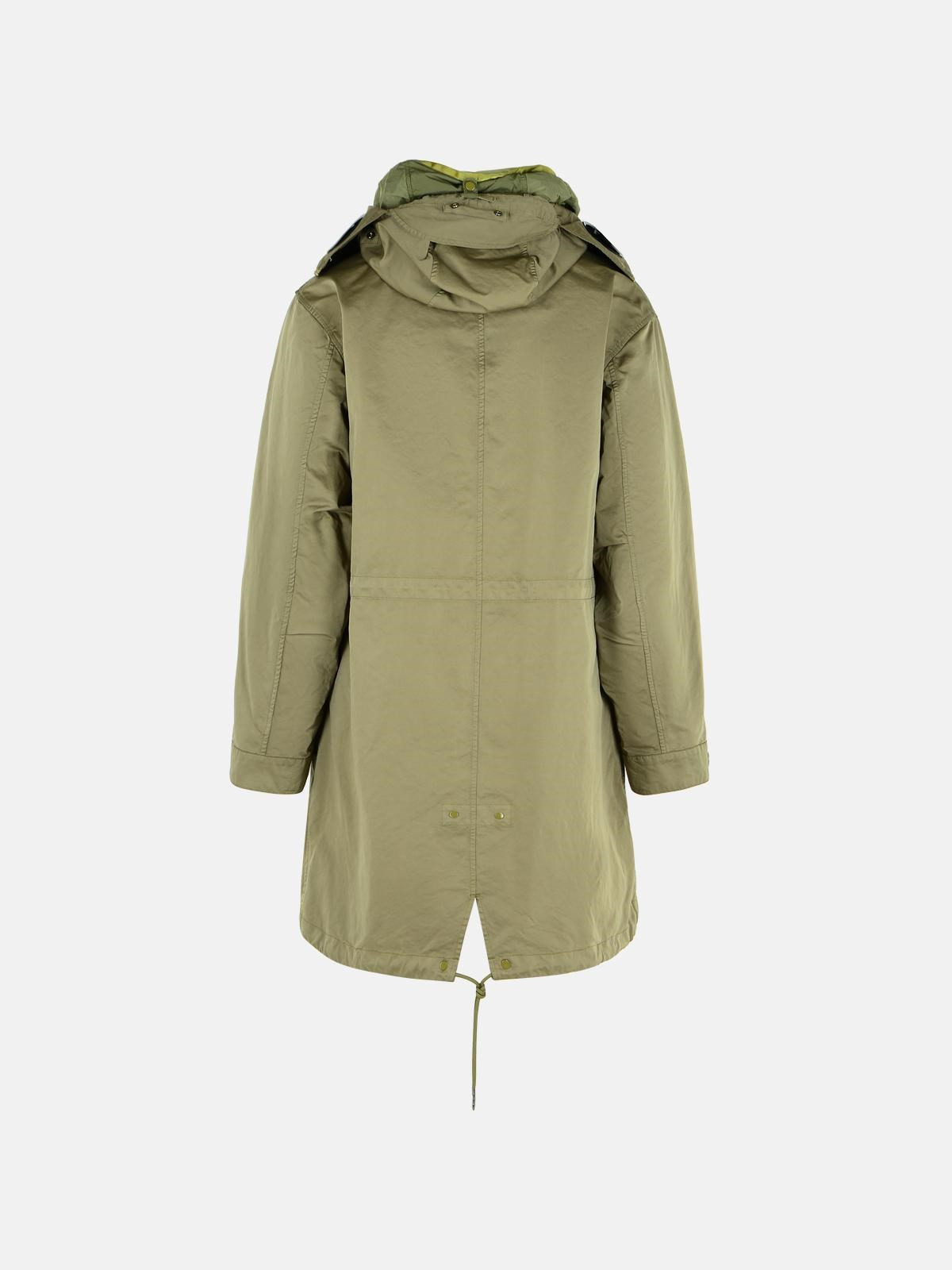GREEN POLYESTER BLEND PARKA - 3