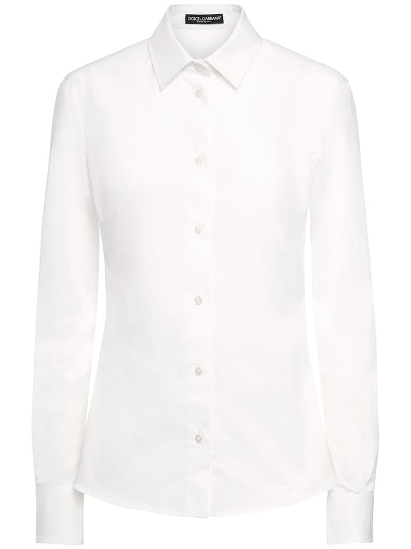 Cotton poplin classic fit shirt - 1