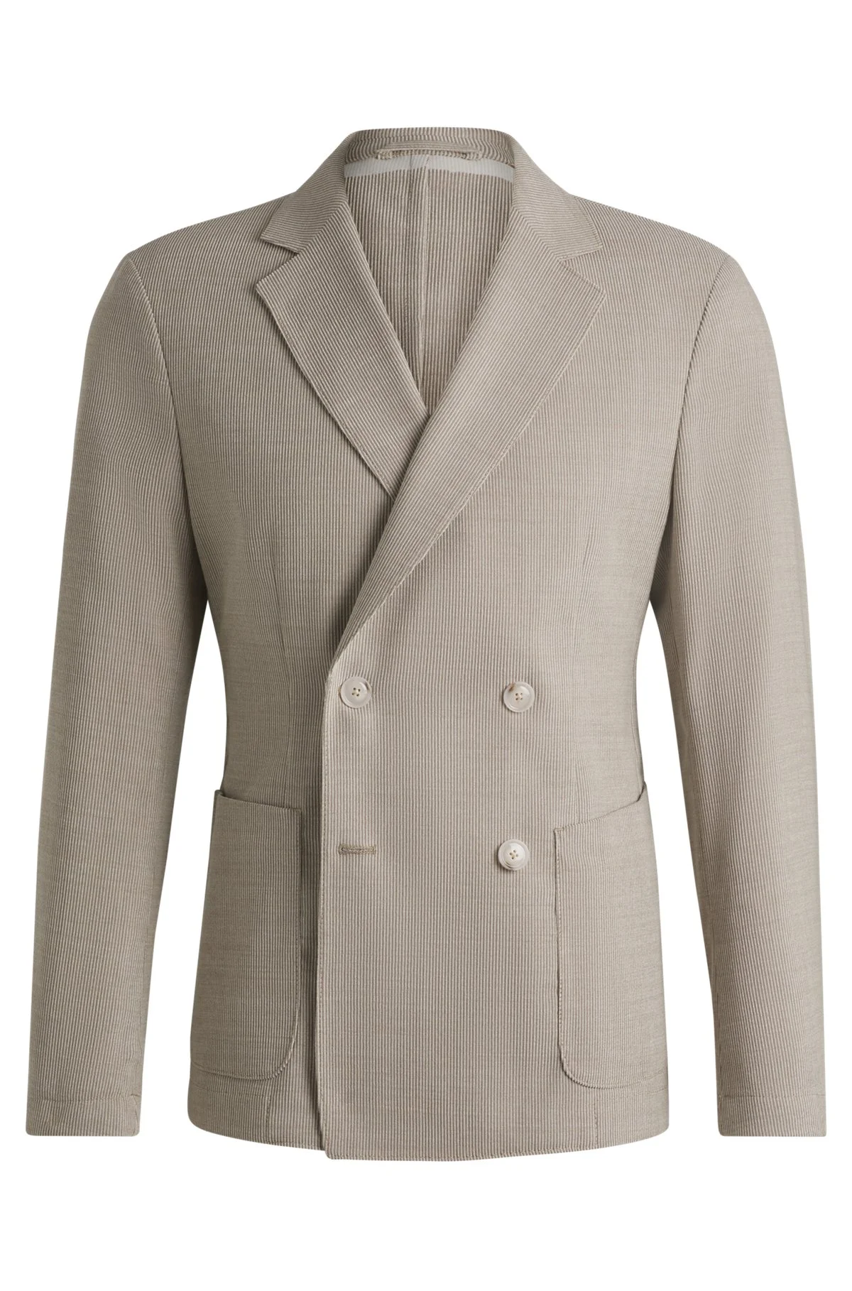 SLIM-FIT BLAZER IN PATTERNED WOOL - 1