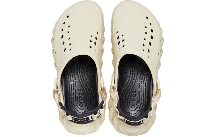 Crocs Echo Clog 'Bone Black Beige' 207937-2YJ - 4