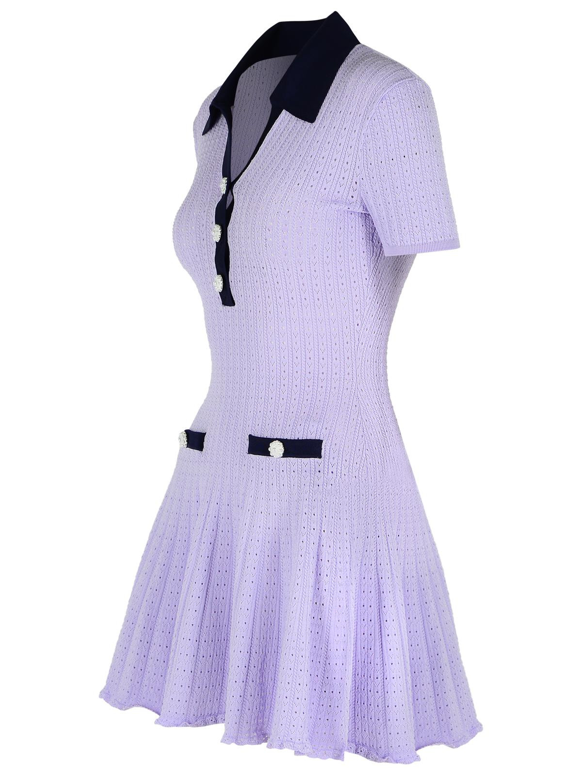 Self Portrait Lilac Viscose Blend Dress Women - 2