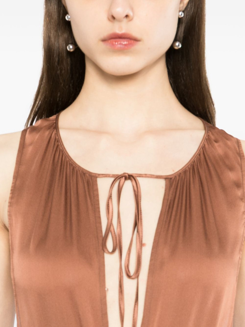tie-neck plissé jumpsuit 5