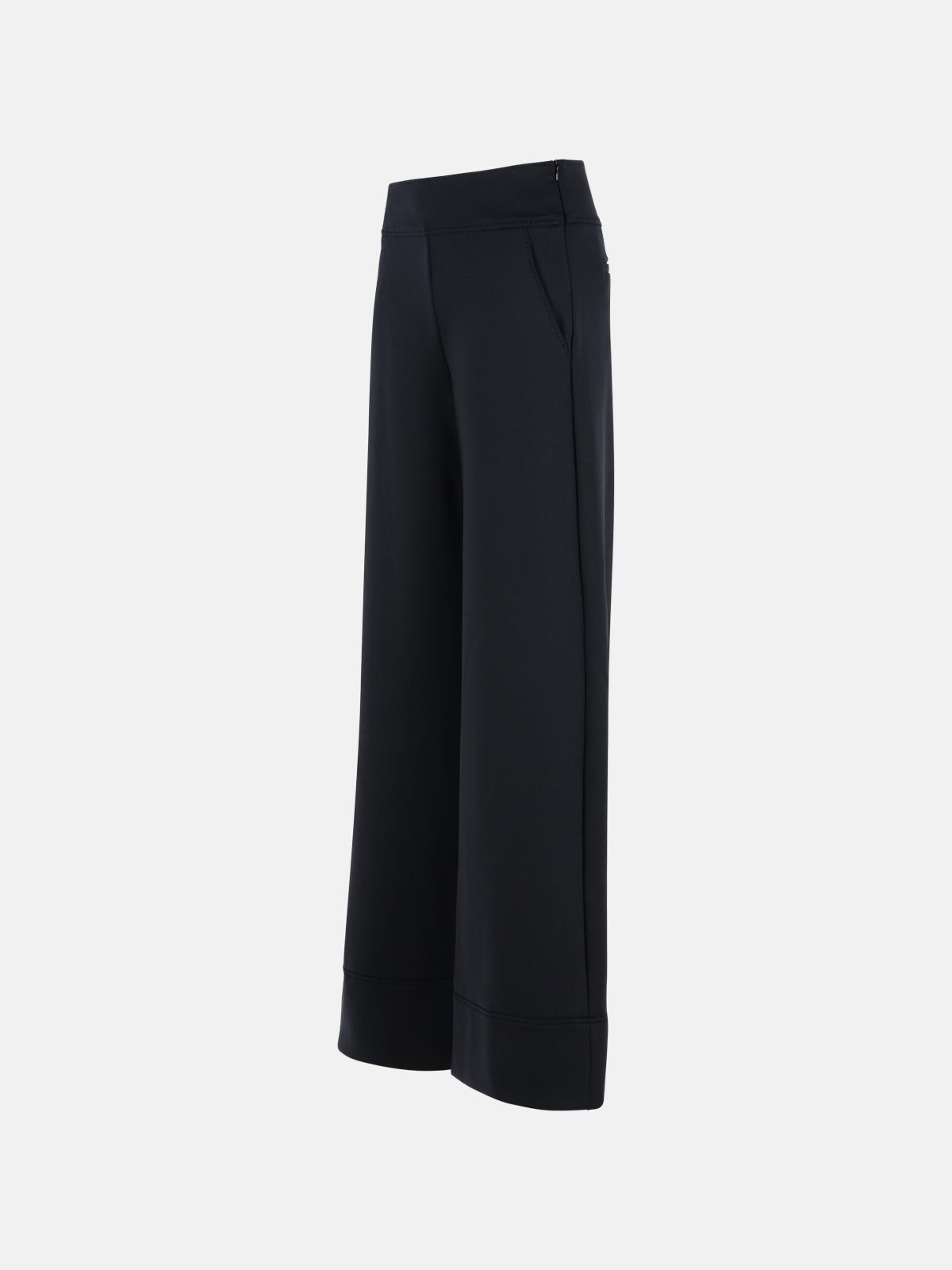 FAGIANI' BLACK POLYAMIDE BLEND PANTS - 2
