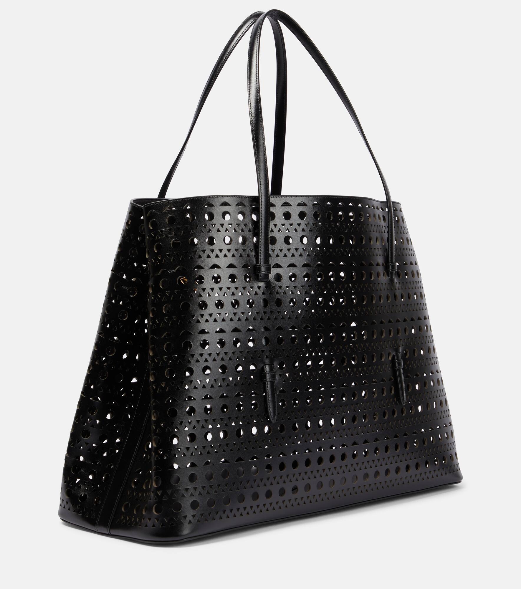 Mina 50 Large leather tote bag - 4