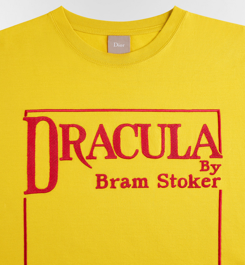 Dior T-Shirt with Book Cover Embroidery, Relaxed Fit outlook