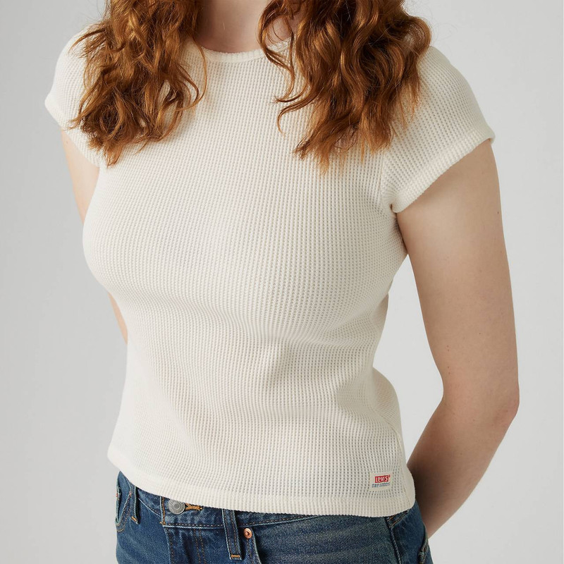 DRY GOODS WAFFLE CAP-SLEEVE TEE 5