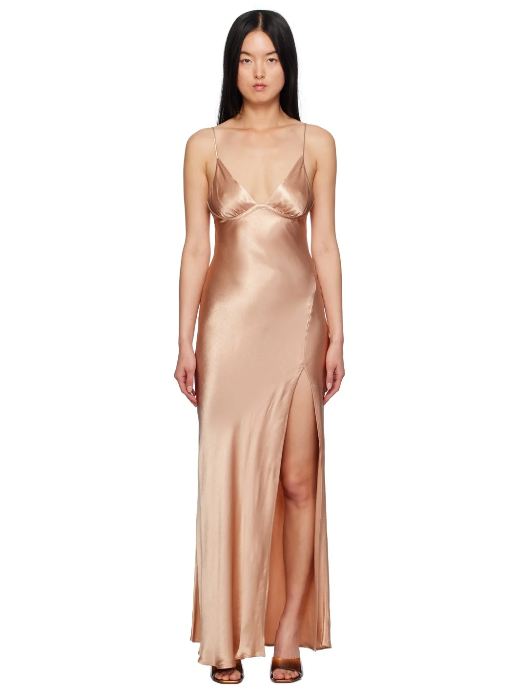 Pink Ren Split Maxi Dress - 1
