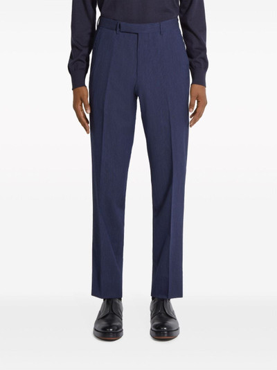 ZEGNA high-waist slim-fit trousers outlook