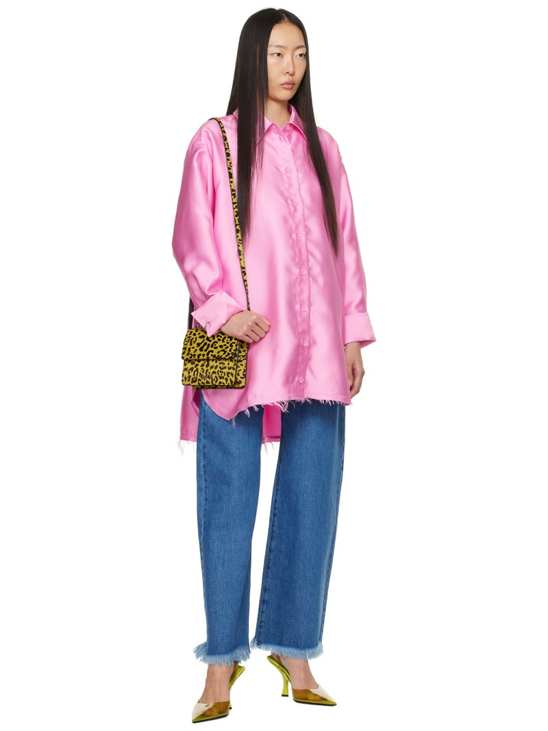MARQUES’ALMEIDA Pink Dropped Shoulder Shirt outlook