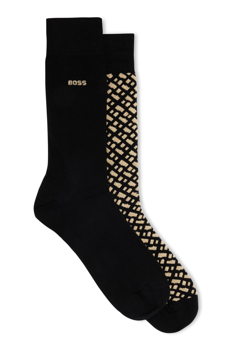 TWO-PACK OF REGULAR-LENGTH SOCKS IN A COTTON BLEND 1