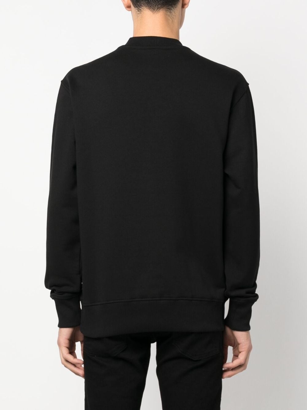 logo-print cotton sweatshirt - 4