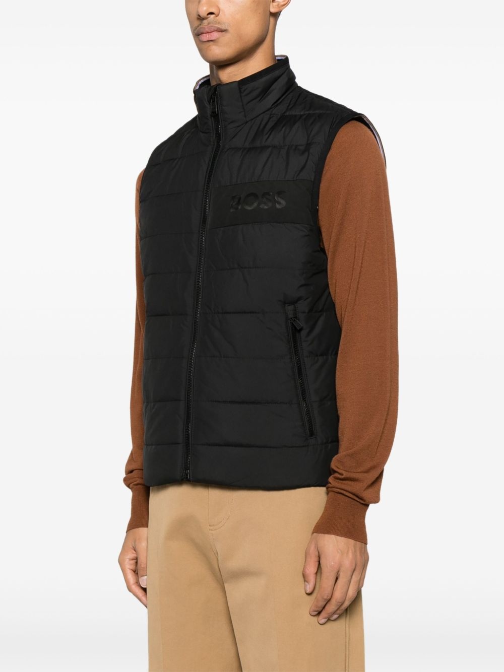 logo water-repllent gilet - 3