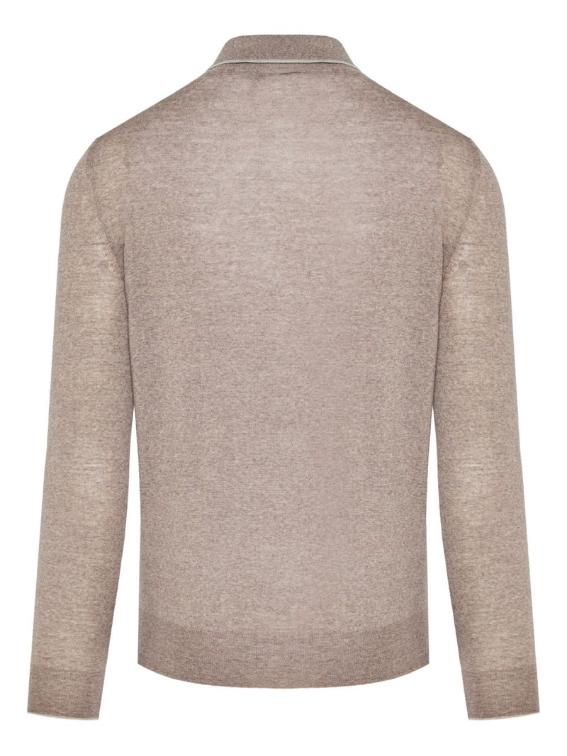Canali long sleeve polo shirt outlook