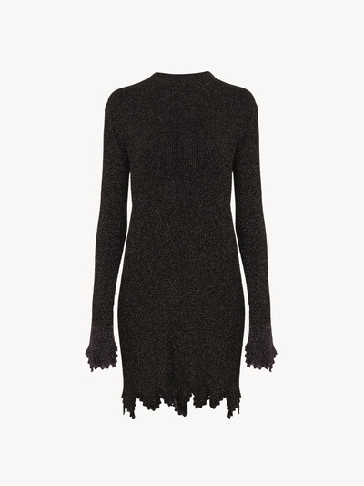 Chloé FITTED SCALLOP DRESS IN VISCOSE-BLEND KNIT outlook
