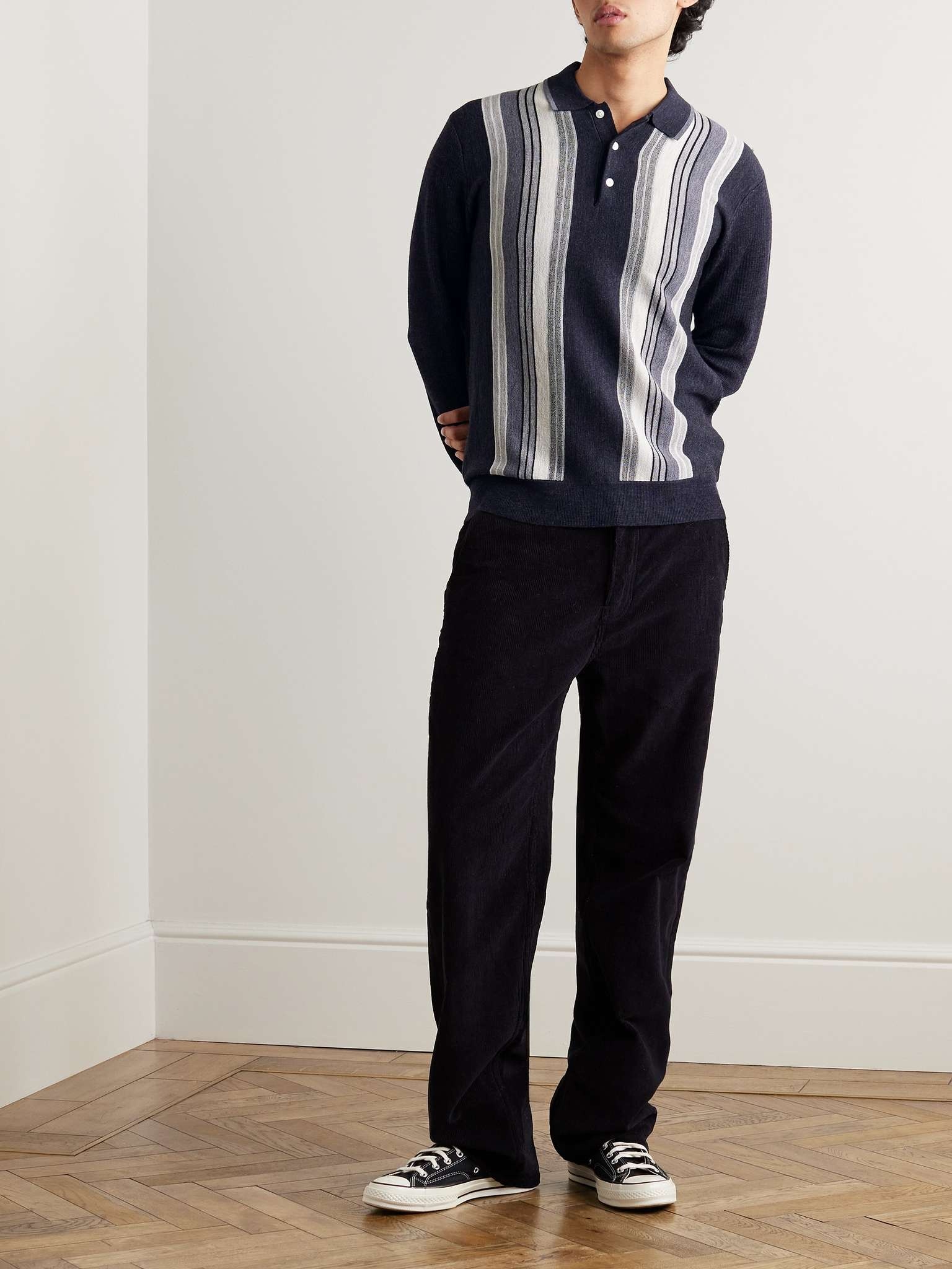 Striped Wool Polo Shirt - 2