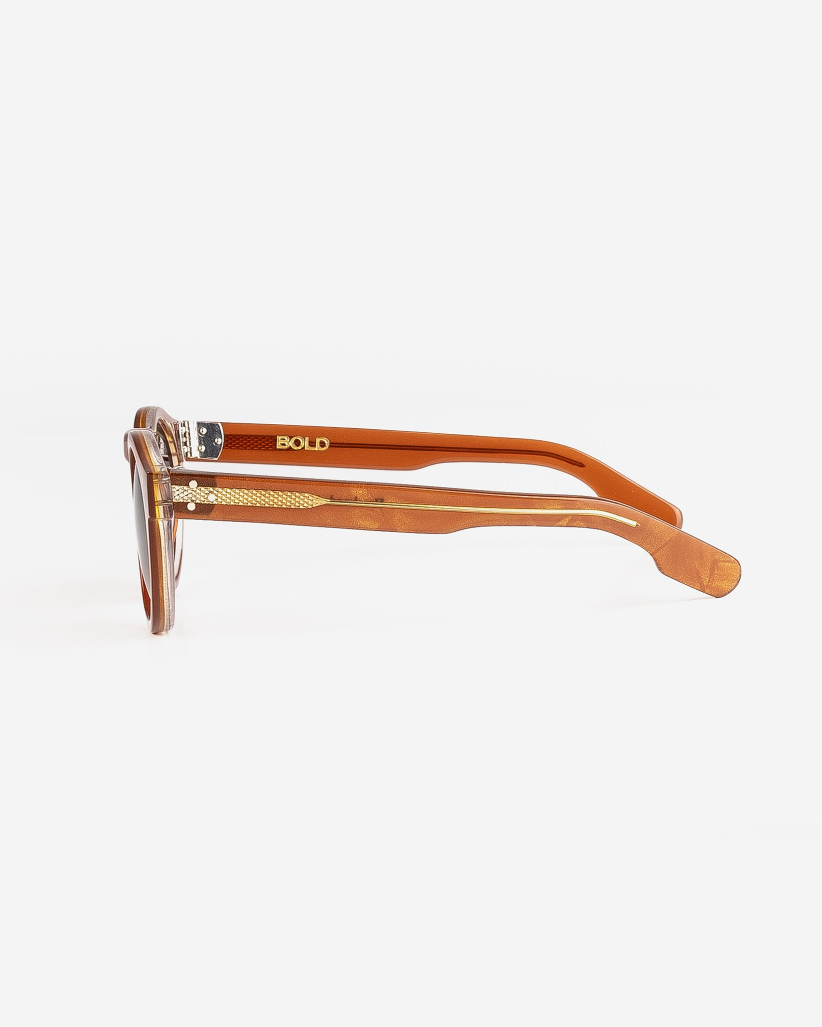 BOLD-BRUSHFIELD-BRN BOLD London Eyewear Brushfield - Light Brown Metallic Gold - 3