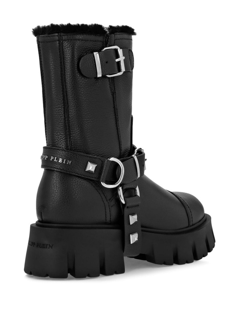 studded ankle leather boots 3