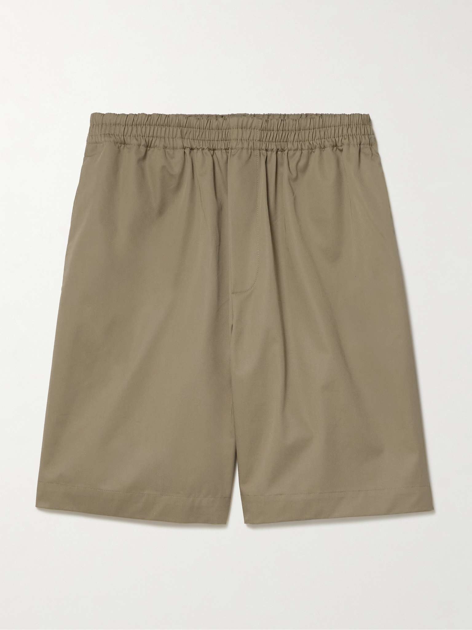 Wide-Leg Cotton-Twill Shorts - 1