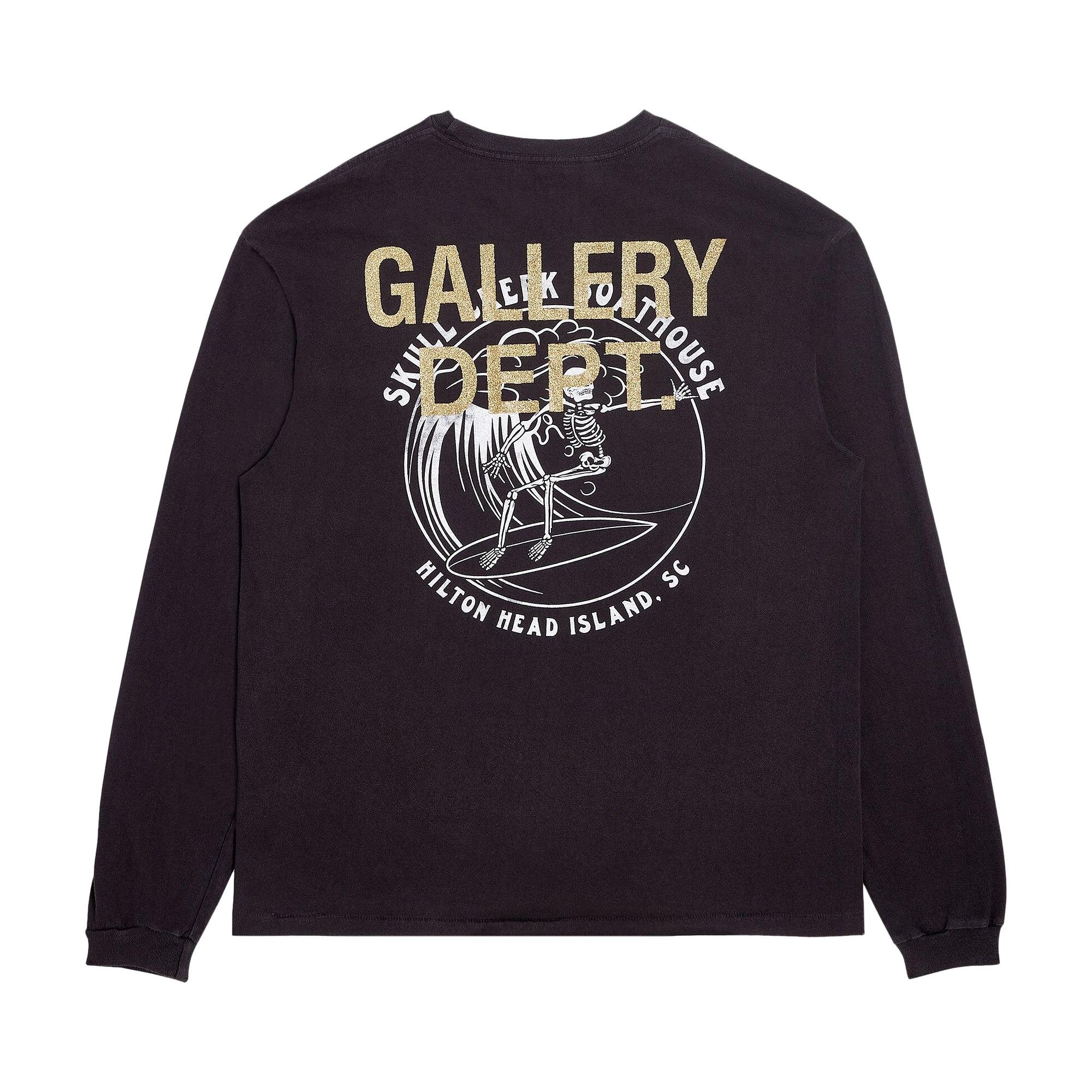 Gallery Dept. Skull Creek Long-Sleeve Tee 'Vintage Black' - 2