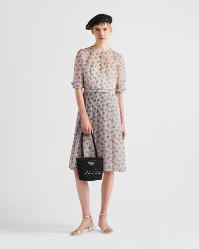 Prada Printed nylonette dress outlook