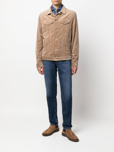 Brunello Cucinelli corduroy denim jacket outlook