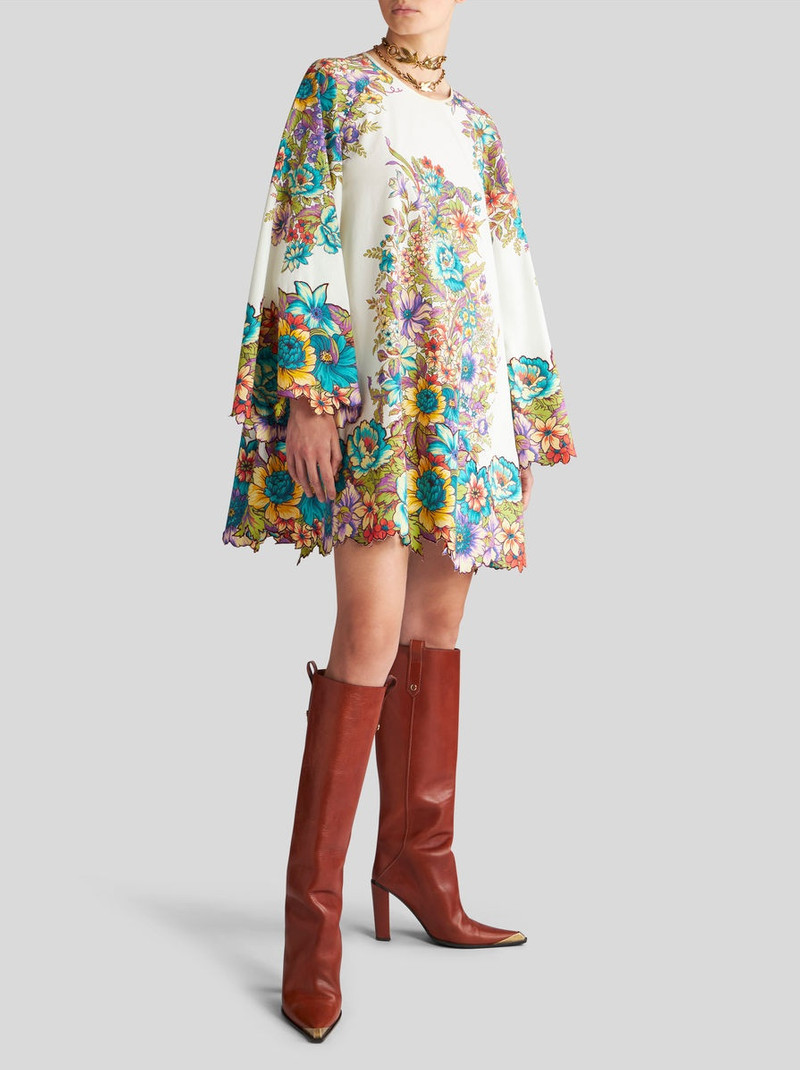 MINI DRESS WITH BOUQUET PRINT 2