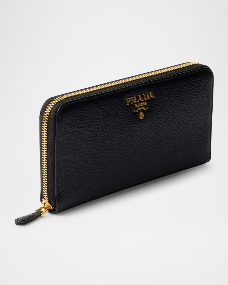 Prada Large Continental Leather Wallet outlook