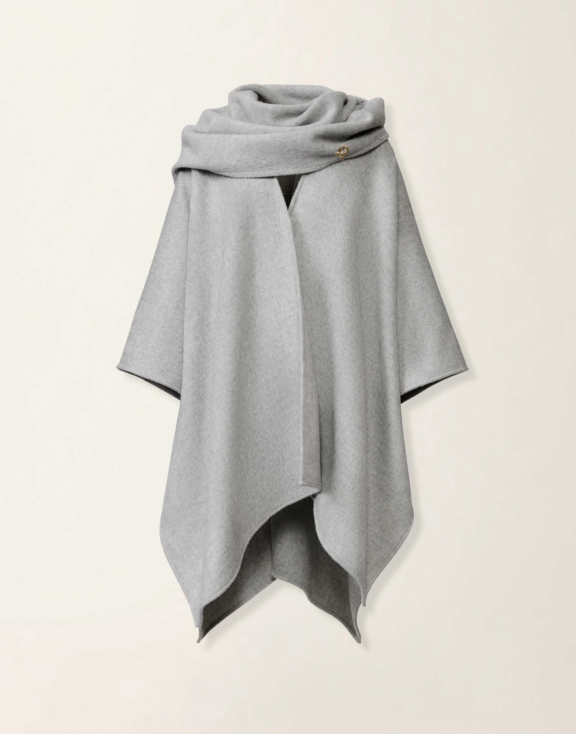 Wool cape with scarf - 1