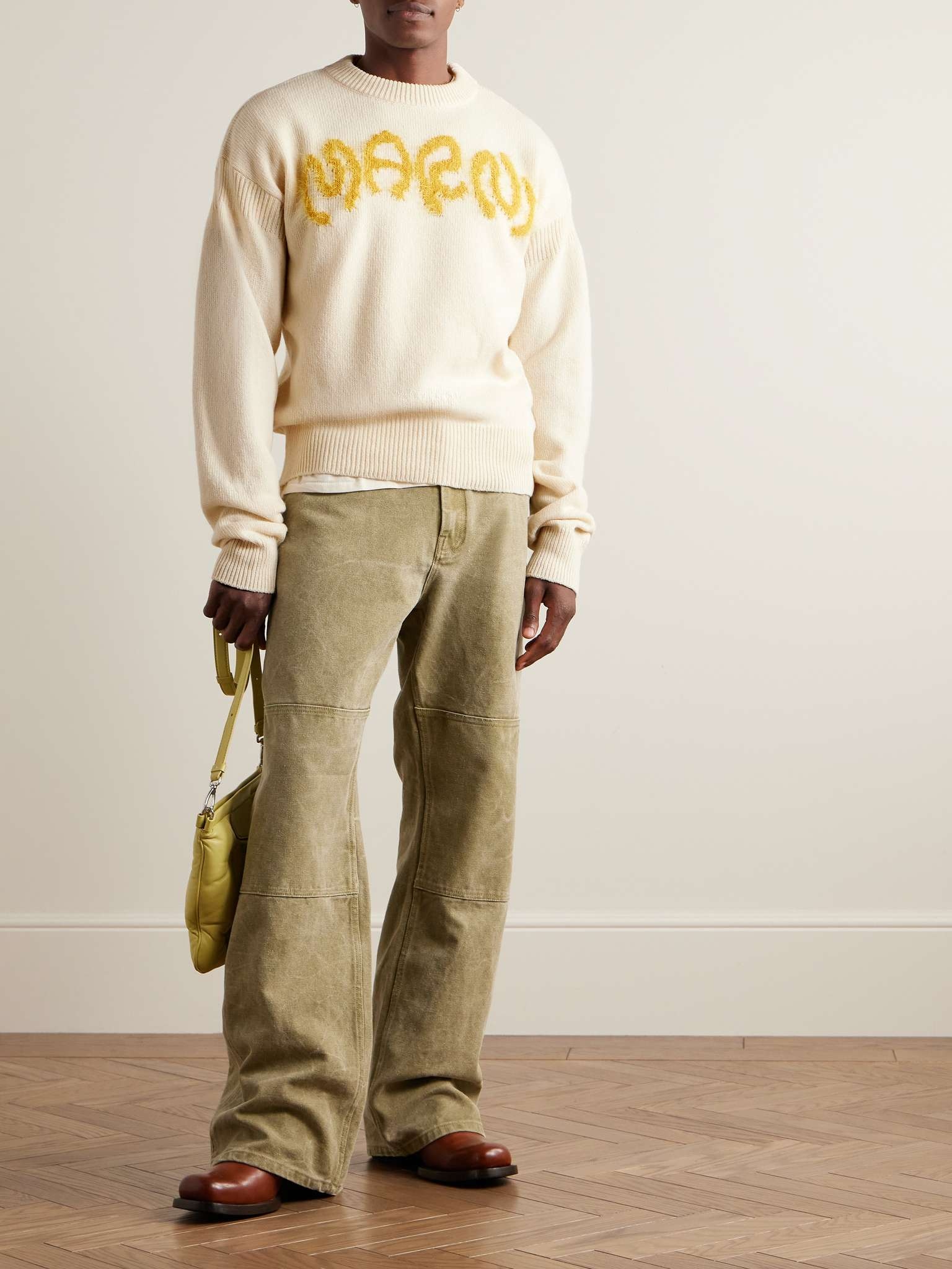 Logo-Intarsia Virgin Wool Sweater - 2