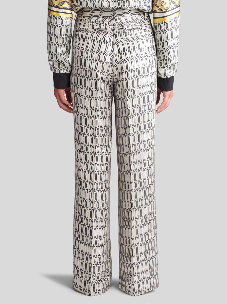 SILK JACQUARD TROUSERS - 5