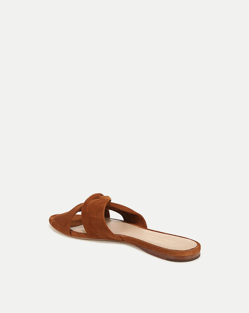 VERONICA BEARD SERAPHINA SUEDE TWIST SANDAL outlook